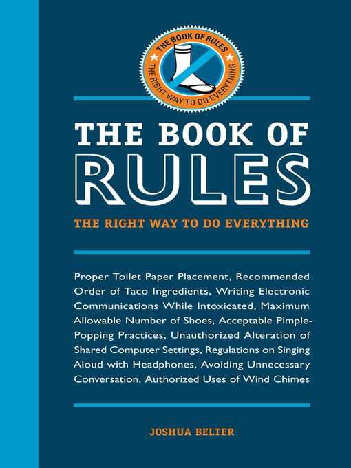 Title details for The Book of Rules by Joshua Belter - Available